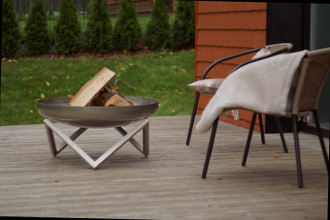 Preview: Design - Feuerschale "Z" Größe Super XXL Ø 79 cm EDELSTAHL