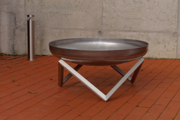 Preview: Design - Feuerschale "Z" Größe Super XXL Ø 79 cm EDELSTAHL