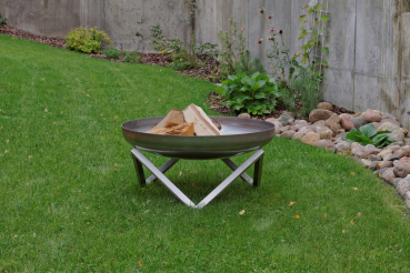 Preview: Design - Feuerschale "Z" Größe Super XXL Ø 79 cm EDELSTAHL