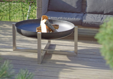 Preview: Design - Feuerschale "Cross" Größe Super XXL Ø 79 cm