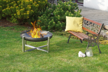 Preview: Design - Feuerschale "Cross" Größe XXL Ø 63 cm