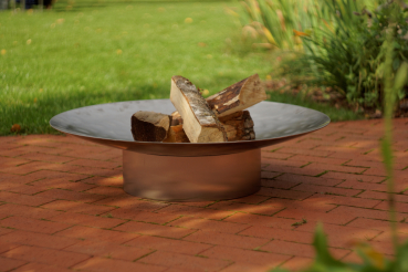 Preview: Design - Feuerschale "GRACE" Größe M Ø 58 cm EDELSTAHL