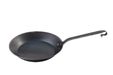 ABERL Eisenpfanne mit geschmiedetem Hakenstiel