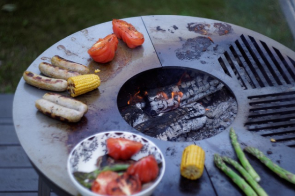 Grillplatte Rohstahl 6 bzw. 8 mm stark passend für SvenskaV Feuerschalen Ø 63 cm bzw. Ø 79 cm