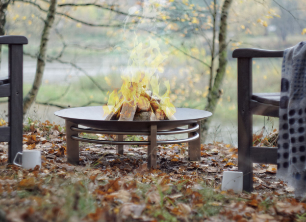 Design - Feuerschale "NOVA" Größe Super XXL Ø 80 cm EDELSTAHL